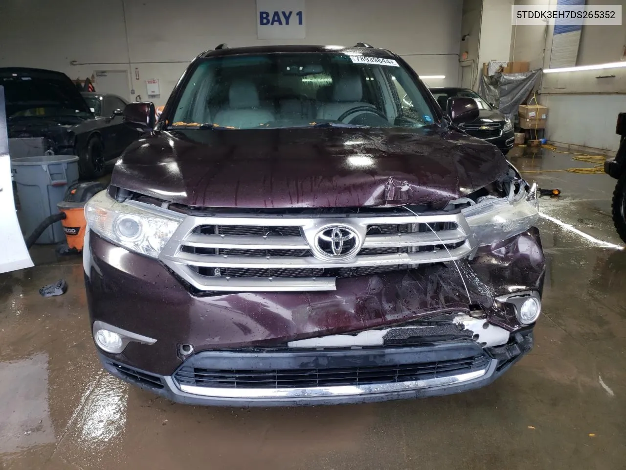 2013 Toyota Highlander Limited VIN: 5TDDK3EH7DS265352 Lot: 78939844