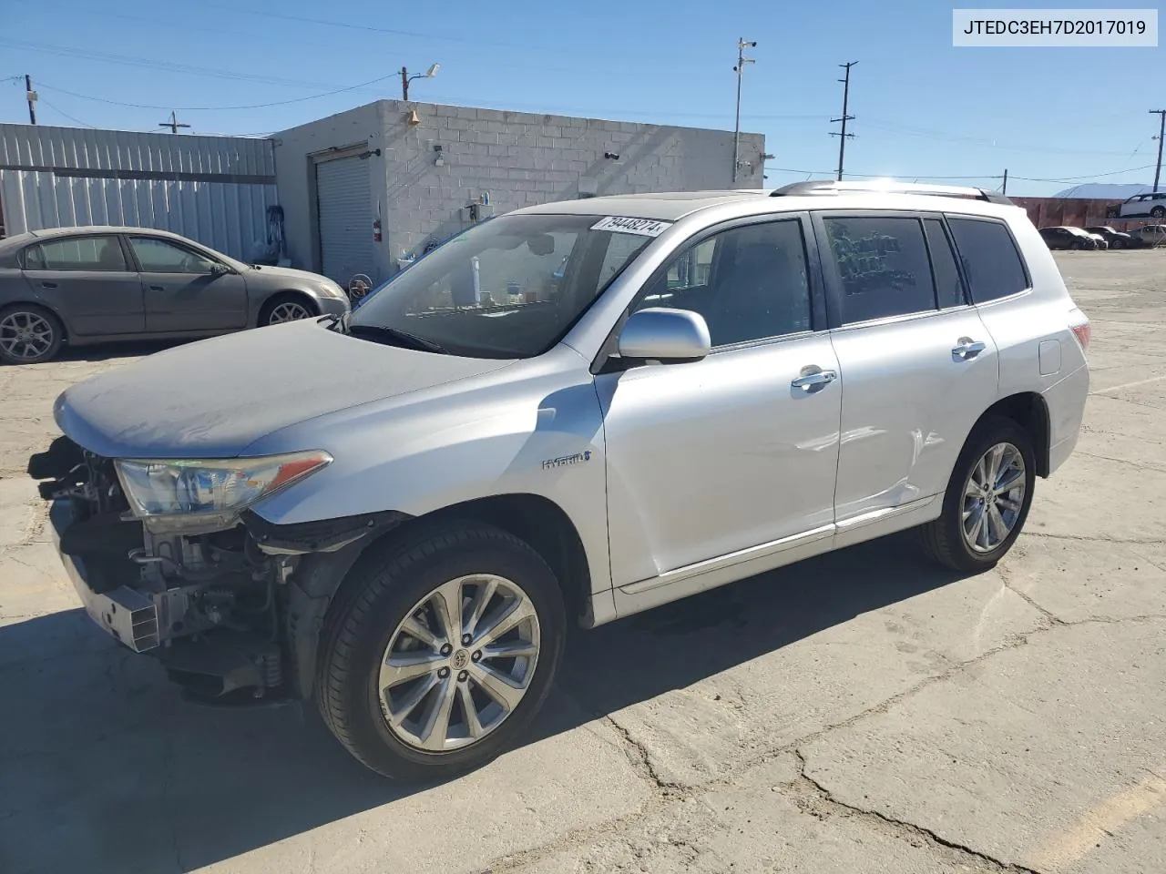 2013 Toyota Highlander Hybrid Limited VIN: JTEDC3EH7D2017019 Lot: 79448274