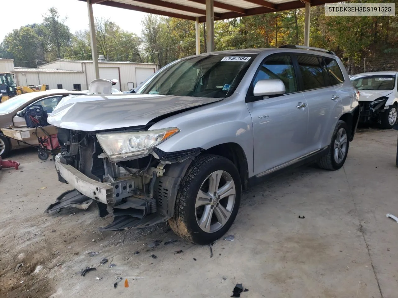 2013 Toyota Highlander Limited VIN: 5TDDK3EH3DS191525 Lot: 79667864