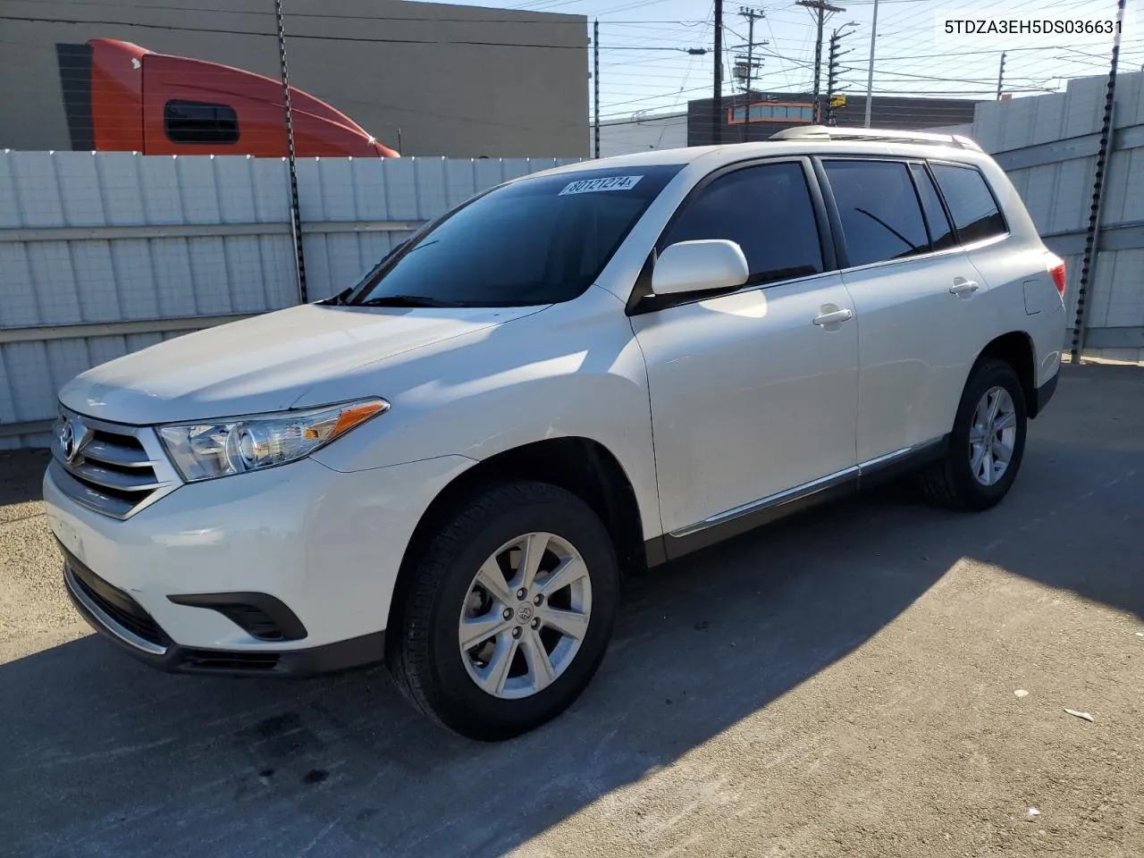 2013 Toyota Highlander Base VIN: 5TDZA3EH5DS036631 Lot: 80121274