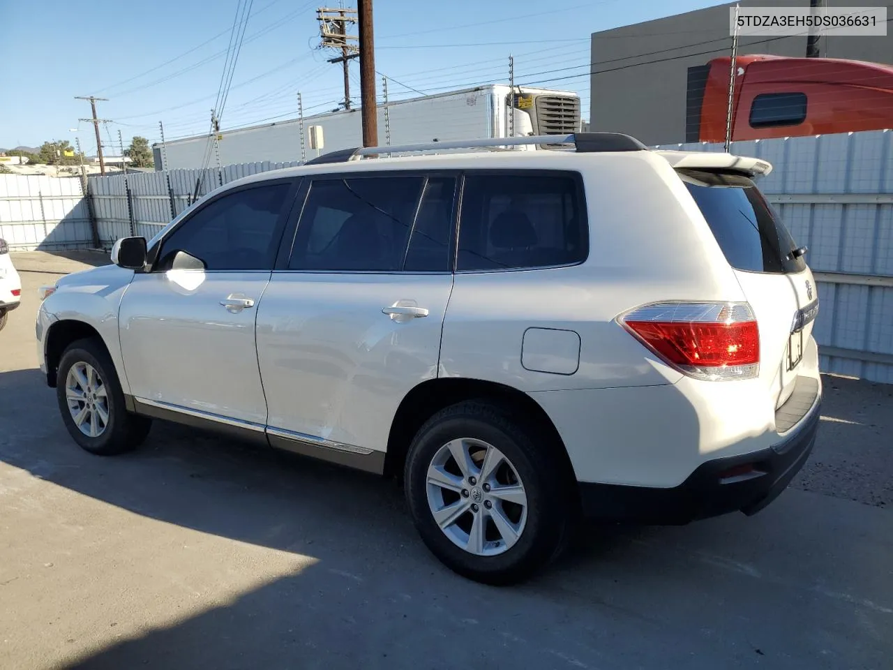 2013 Toyota Highlander Base VIN: 5TDZA3EH5DS036631 Lot: 80121274