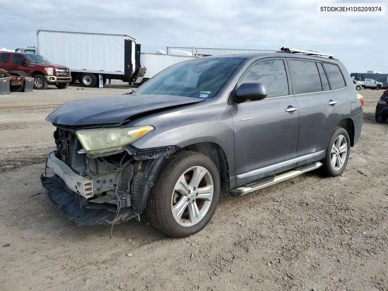 2013 Toyota Highlander Limited VIN: 5TDDK3EH1DS209374 Lot: 80524974