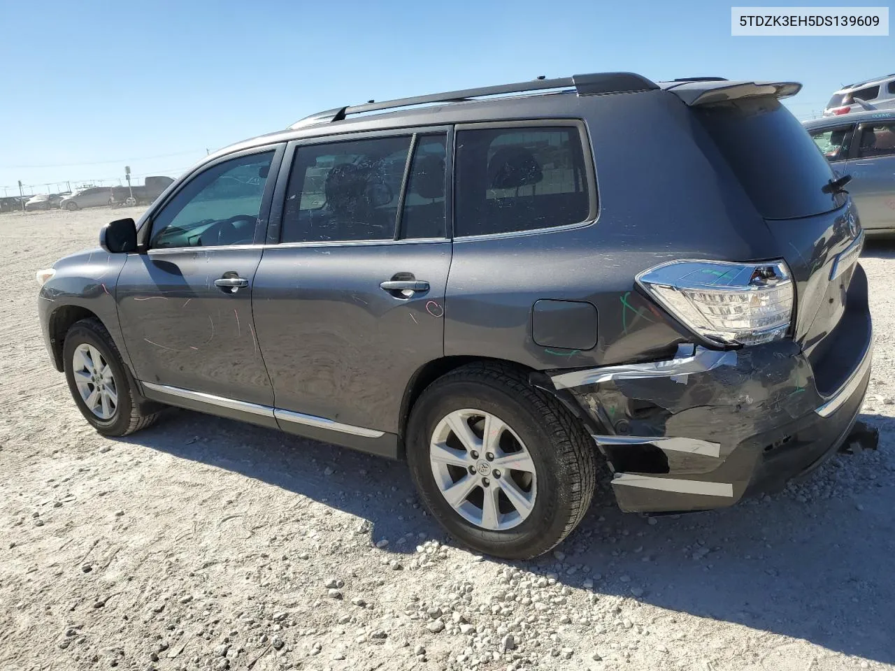 2013 Toyota Highlander Base VIN: 5TDZK3EH5DS139609 Lot: 80905864