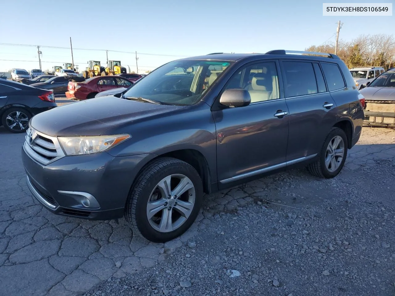 2013 Toyota Highlander Limited VIN: 5TDYK3EH8DS106549 Lot: 80922744