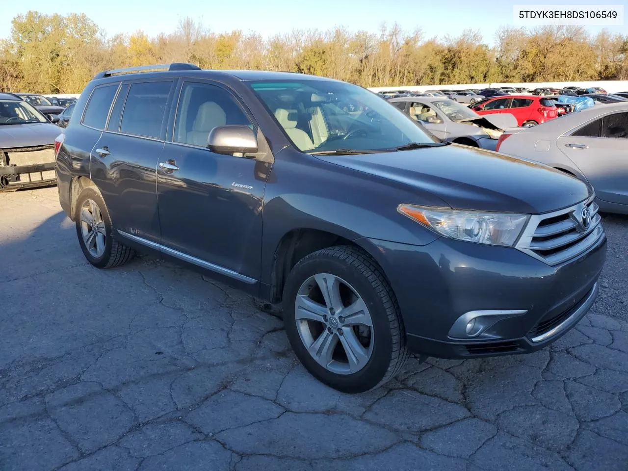 2013 Toyota Highlander Limited VIN: 5TDYK3EH8DS106549 Lot: 80922744