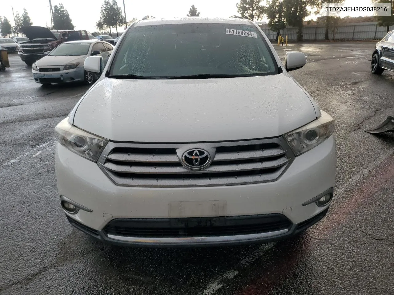 2013 Toyota Highlander Base VIN: 5TDZA3EH3DS038216 Lot: 81160284