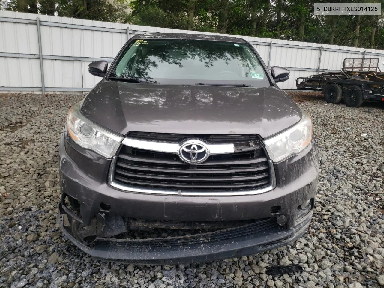 2014 Toyota Highlander Le VIN: 5TDBKRFHXES014125 Lot: 54740074