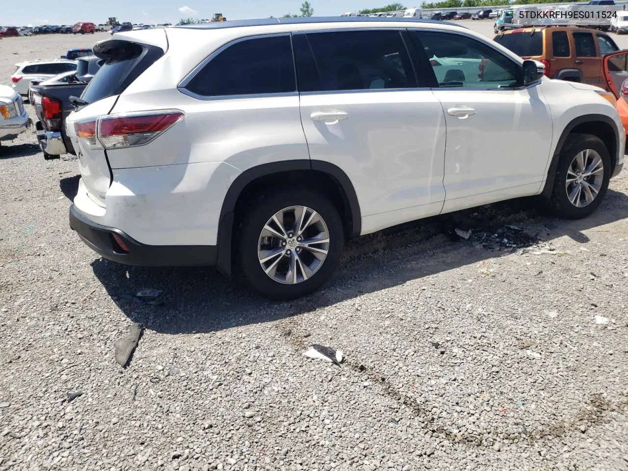 2014 Toyota Highlander Xle VIN: 5TDKKRFH9ES011524 Lot: 55879474