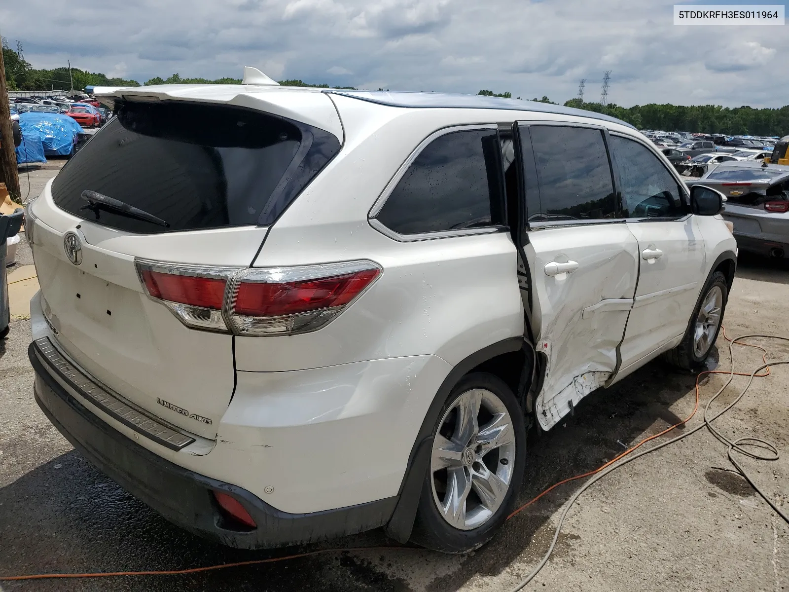 2014 Toyota Highlander Limited VIN: 5TDDKRFH3ES011964 Lot: 60829424