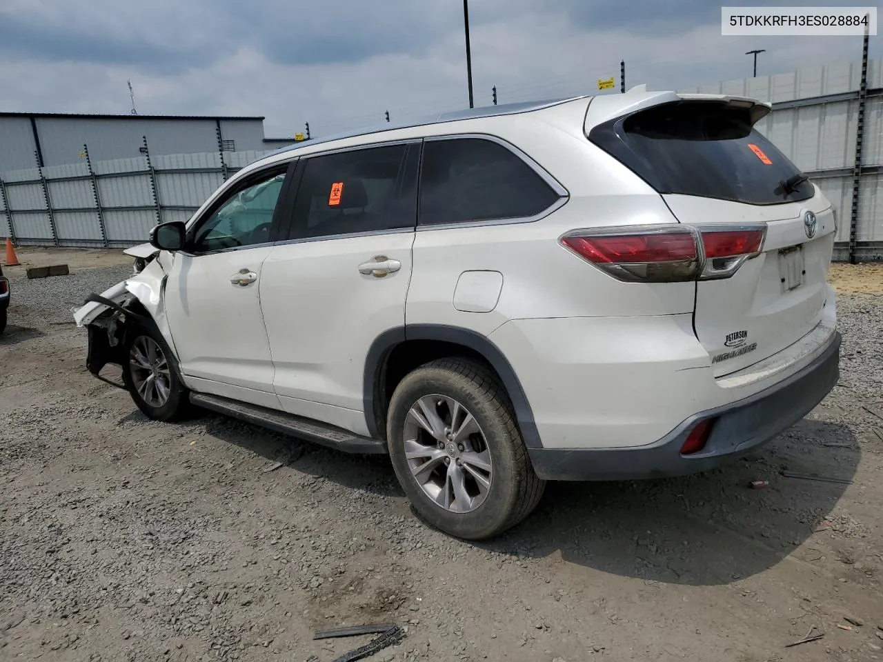 2014 Toyota Highlander Xle VIN: 5TDKKRFH3ES028884 Lot: 60844084