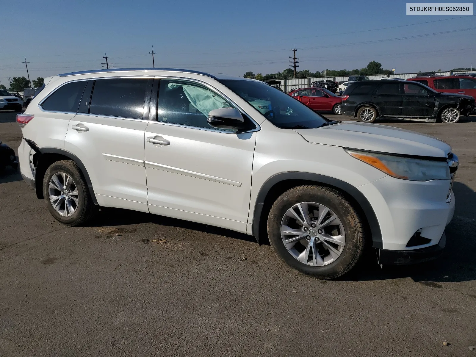 2014 Toyota Highlander Xle VIN: 5TDJKRFH0ES062860 Lot: 65321544