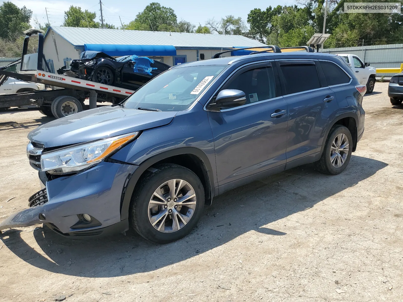 2014 Toyota Highlander Xle VIN: 5TDKKRFH2ES031209 Lot: 66140684