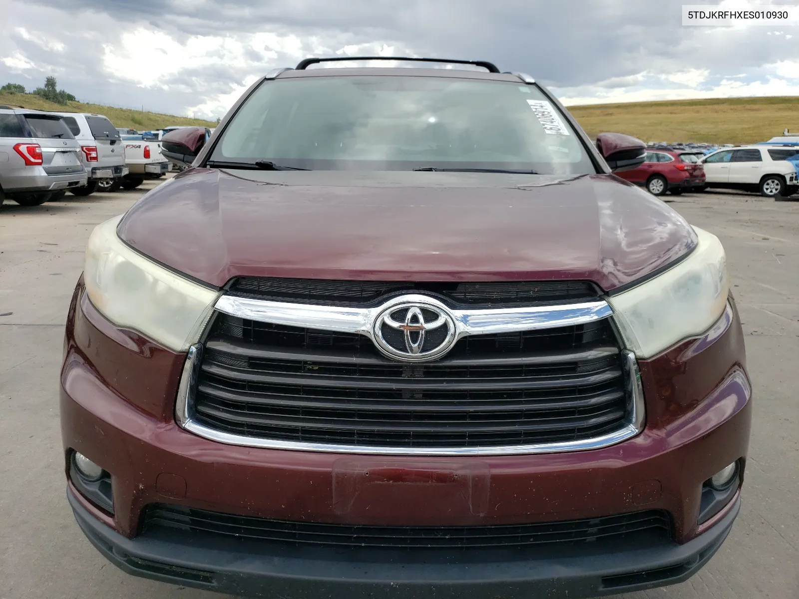 5TDJKRFHXES010930 2014 Toyota Highlander Xle