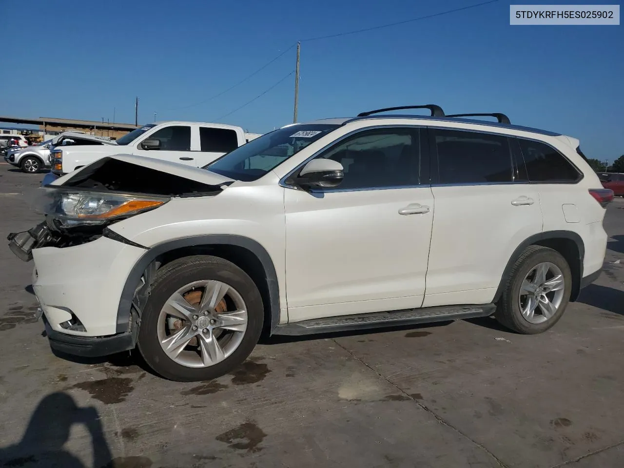 2014 Toyota Highlander Limited VIN: 5TDYKRFH5ES025902 Lot: 67519824