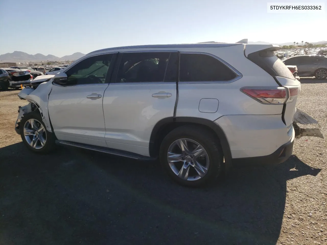 2014 Toyota Highlander Limited VIN: 5TDYKRFH6ES033362 Lot: 67525074