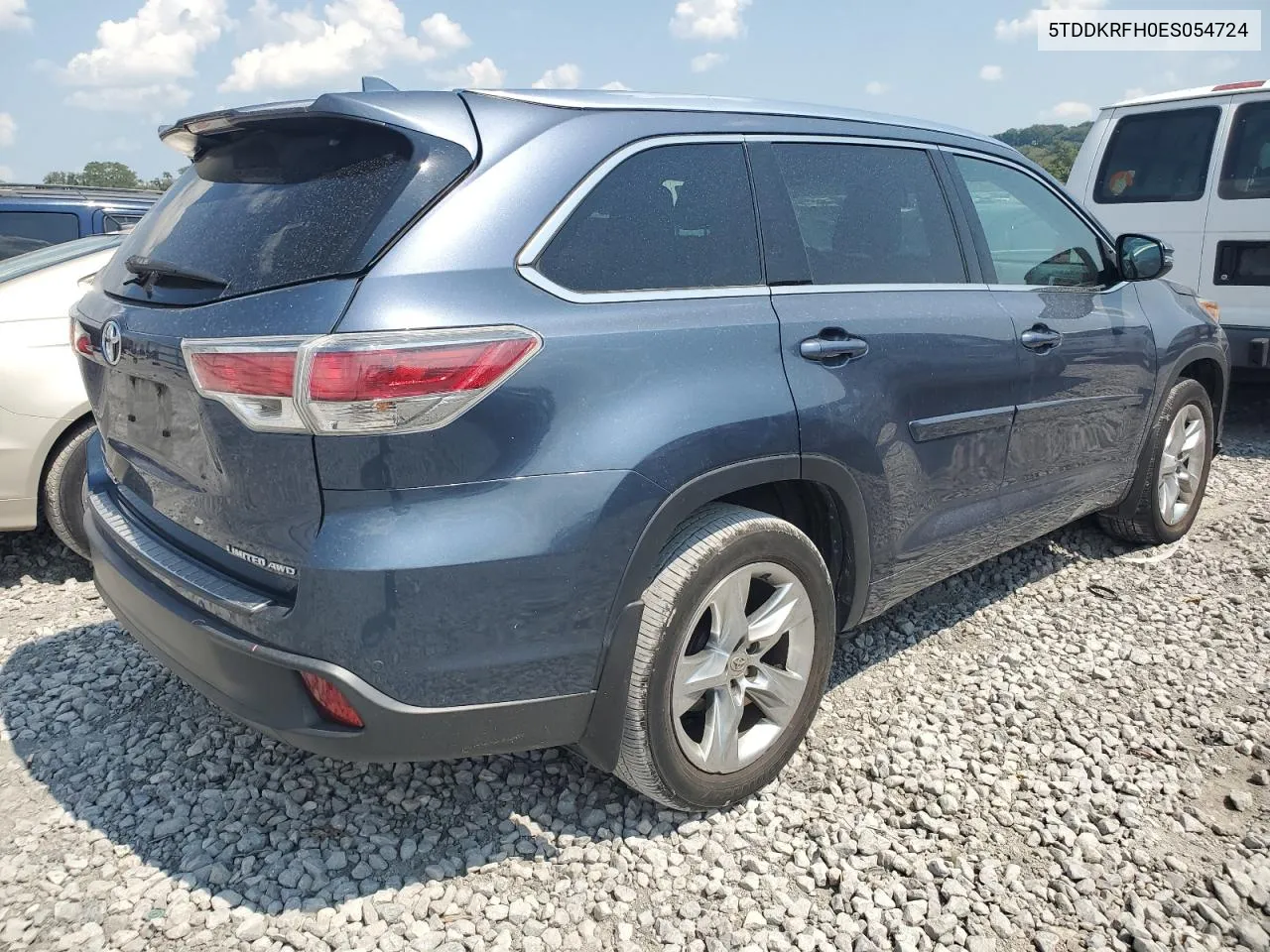 2014 Toyota Highlander Limited VIN: 5TDDKRFH0ES054724 Lot: 69021374