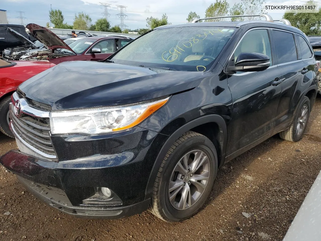 5TDKKRFH9ES011457 2014 Toyota Highlander Xle