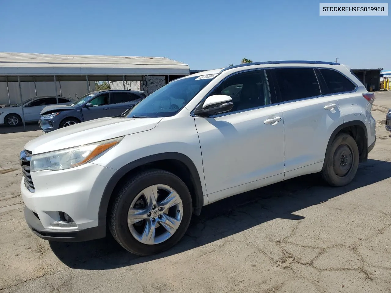 2014 Toyota Highlander Limited VIN: 5TDDKRFH9ES059968 Lot: 69704884