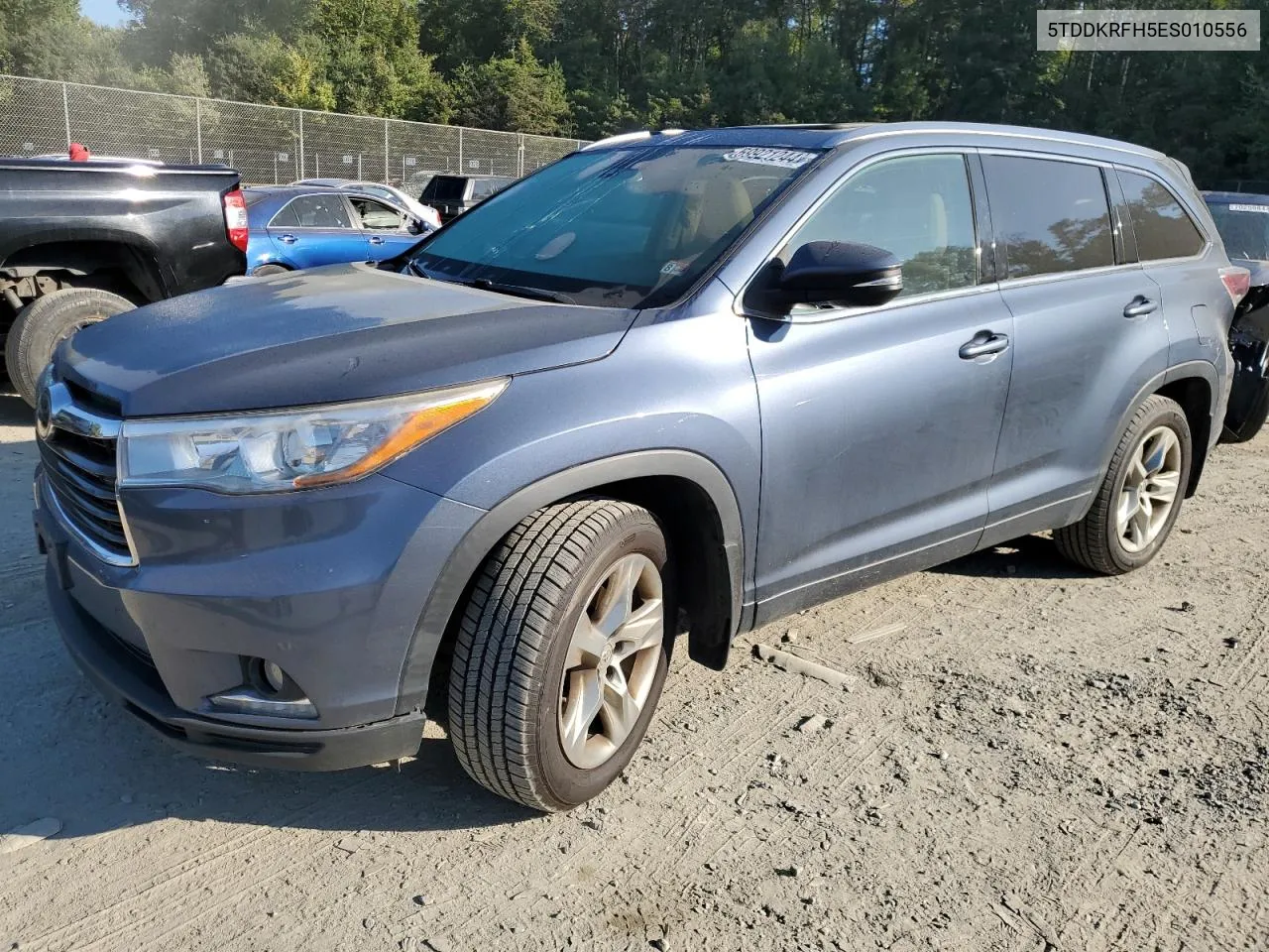 2014 Toyota Highlander Limited VIN: 5TDDKRFH5ES010556 Lot: 69921244