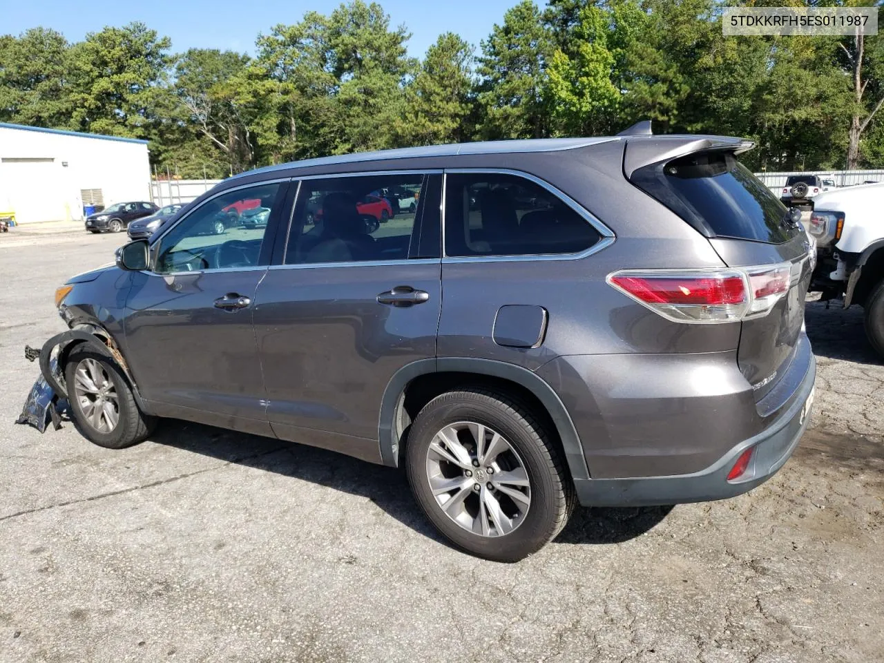 2014 Toyota Highlander Xle VIN: 5TDKKRFH5ES011987 Lot: 70207024