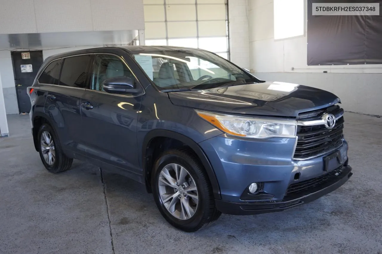 2014 Toyota Highlander Le VIN: 5TDBKRFH2ES037348 Lot: 70255654