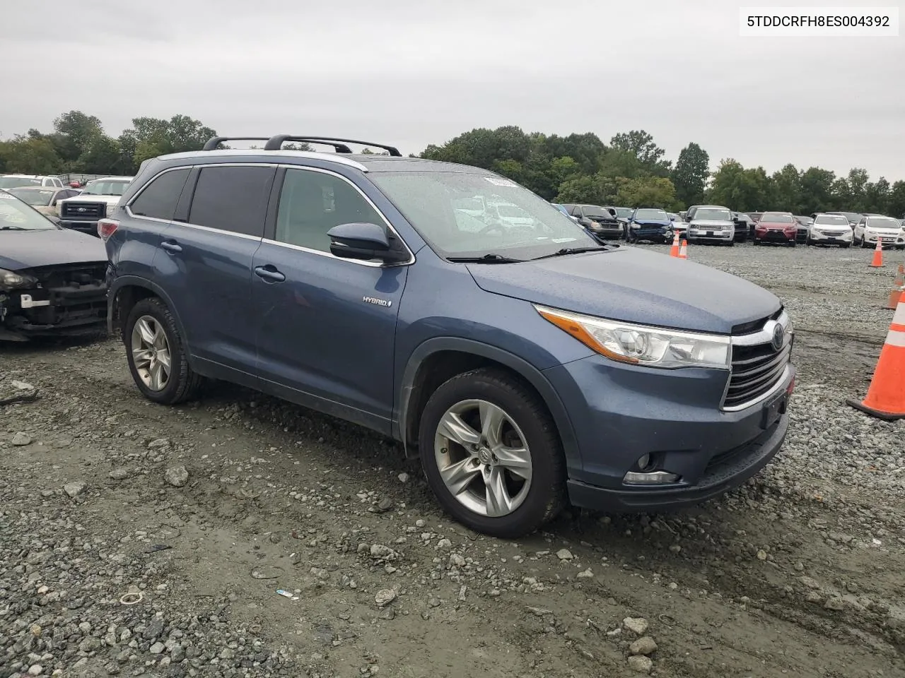 2014 Toyota Highlander Hybrid Limited VIN: 5TDDCRFH8ES004392 Lot: 71432904