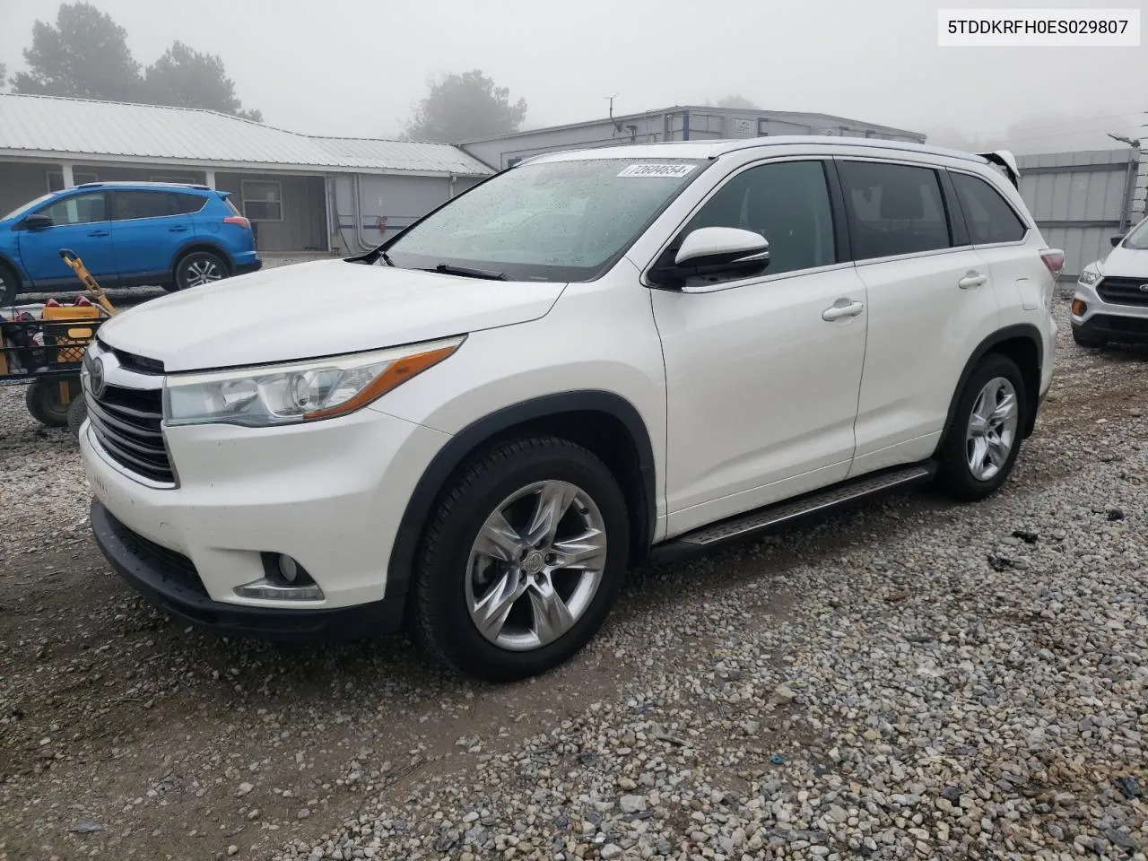 2014 Toyota Highlander Limited VIN: 5TDDKRFH0ES029807 Lot: 72604654