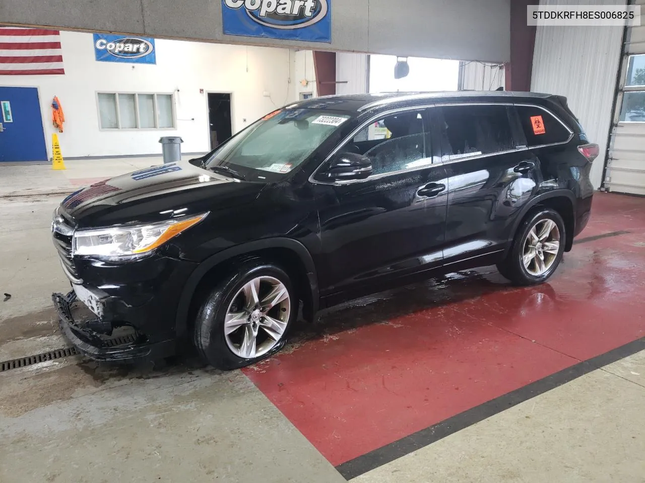 2014 Toyota Highlander Limited VIN: 5TDDKRFH8ES006825 Lot: 73222304