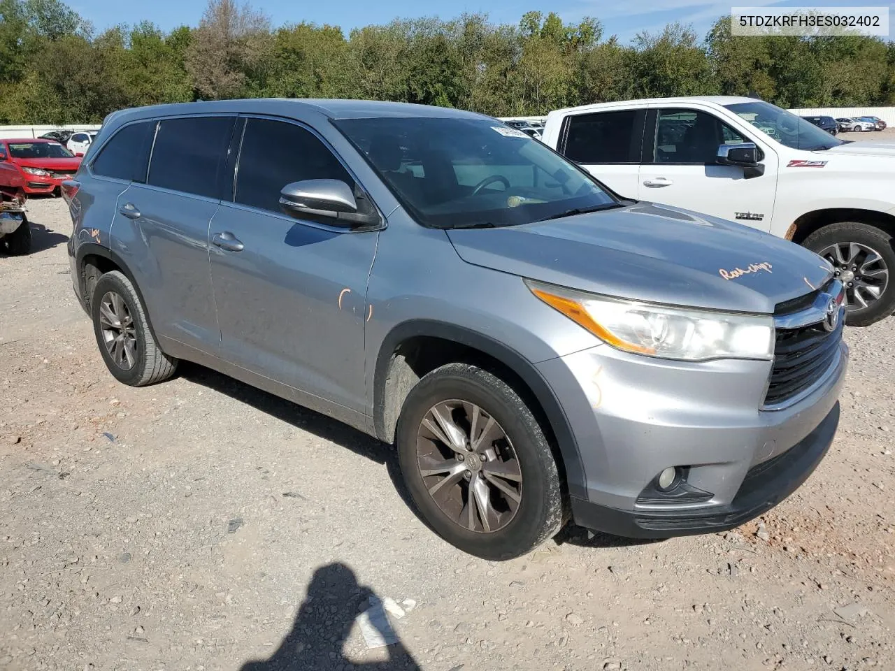 2014 Toyota Highlander Le VIN: 5TDZKRFH3ES032402 Lot: 73416964