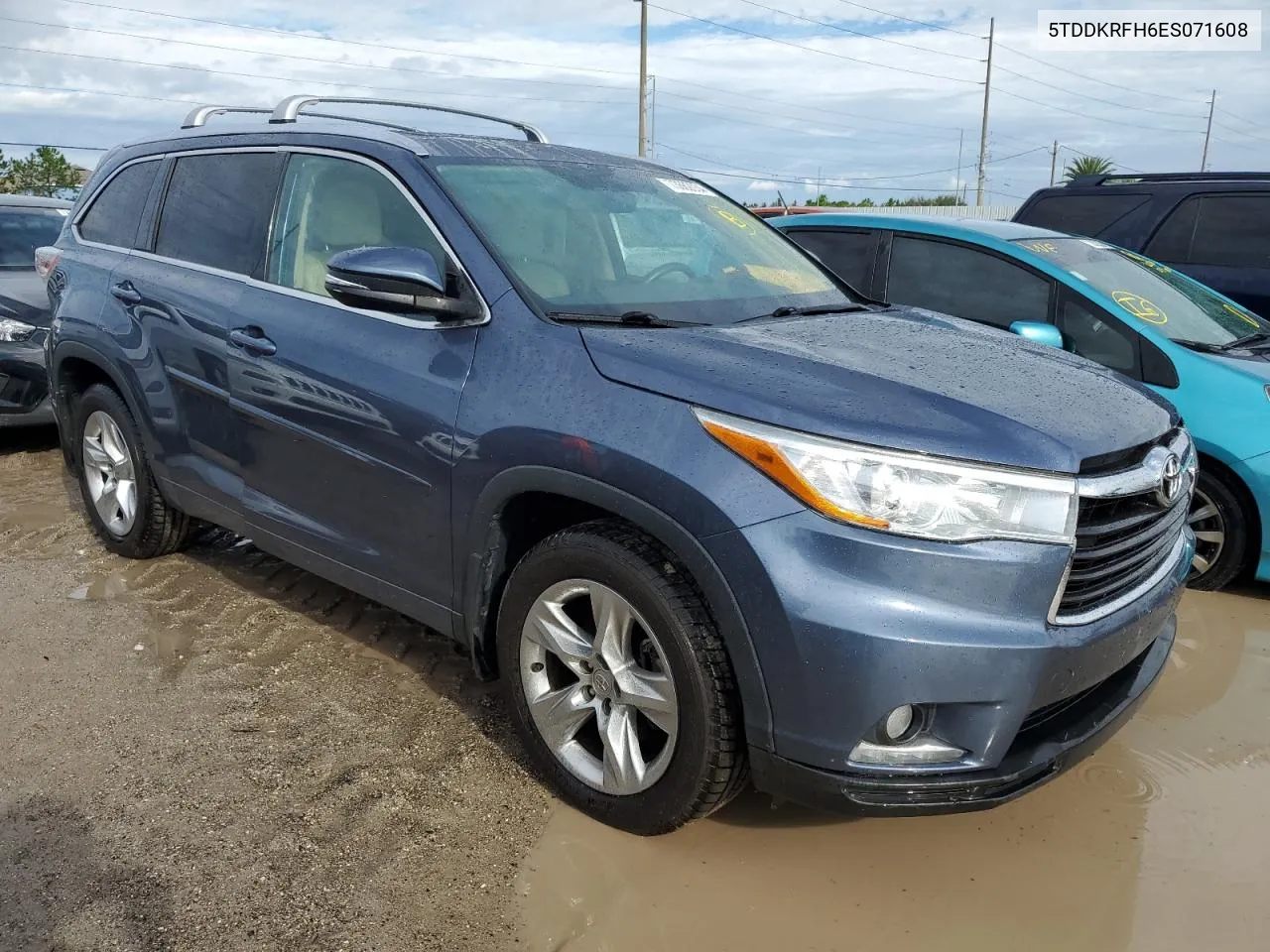 2014 Toyota Highlander Limited VIN: 5TDDKRFH6ES071608 Lot: 73662034