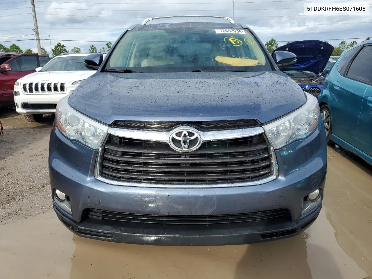 5TDDKRFH6ES071608 2014 Toyota Highlander Limited