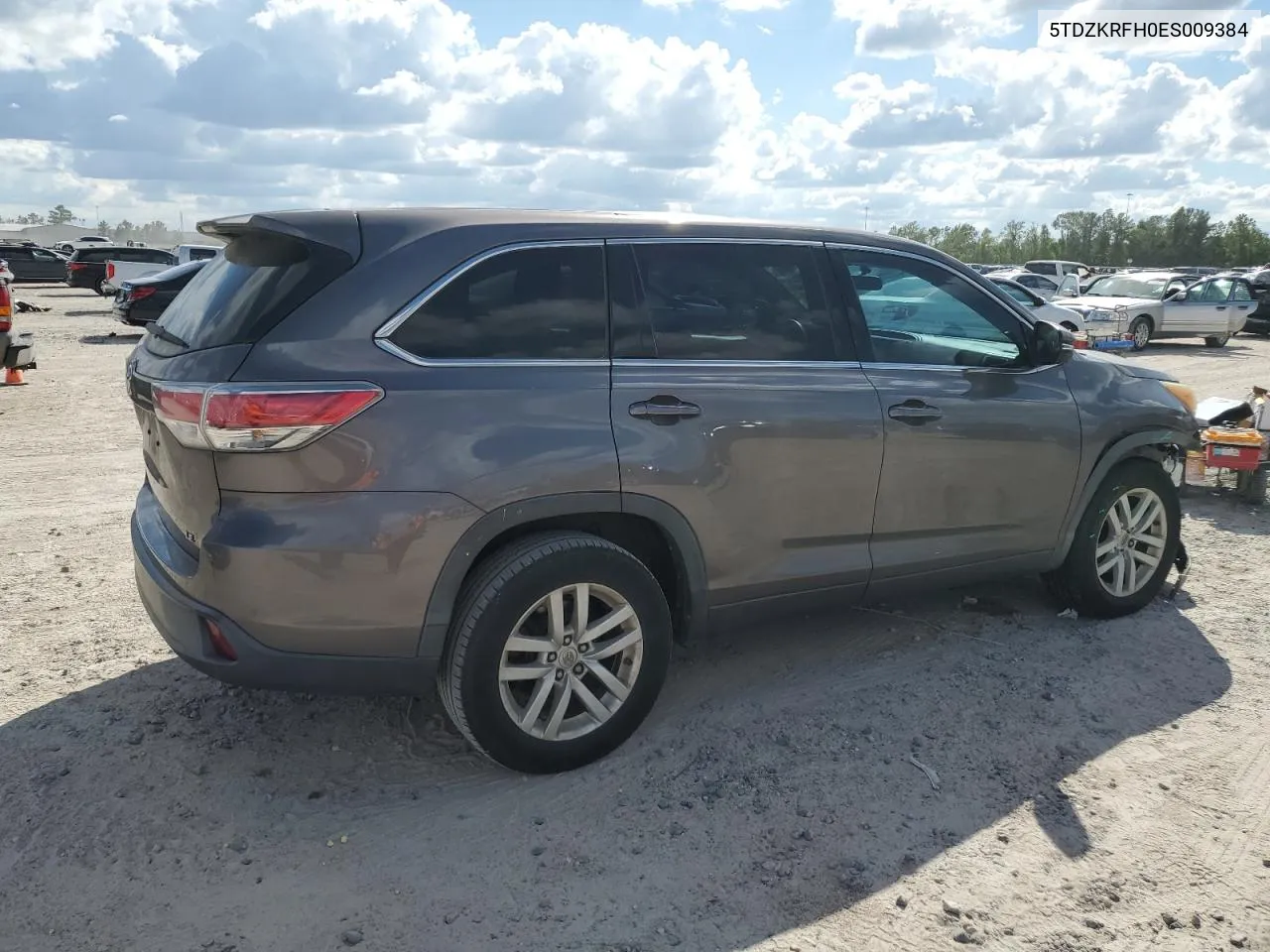 2014 Toyota Highlander Le VIN: 5TDZKRFH0ES009384 Lot: 73757544