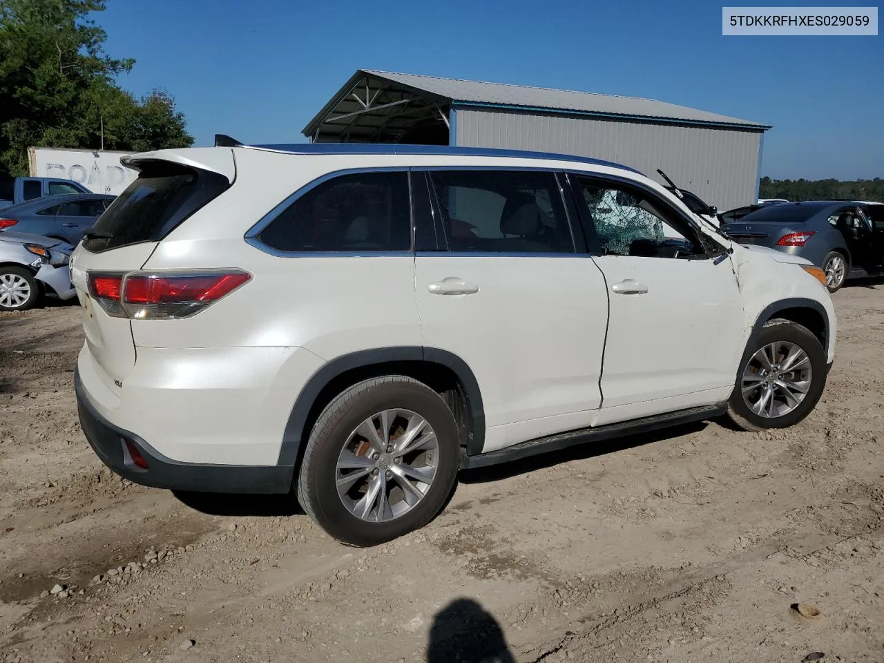 2014 Toyota Highlander Xle VIN: 5TDKKRFHXES029059 Lot: 74972434