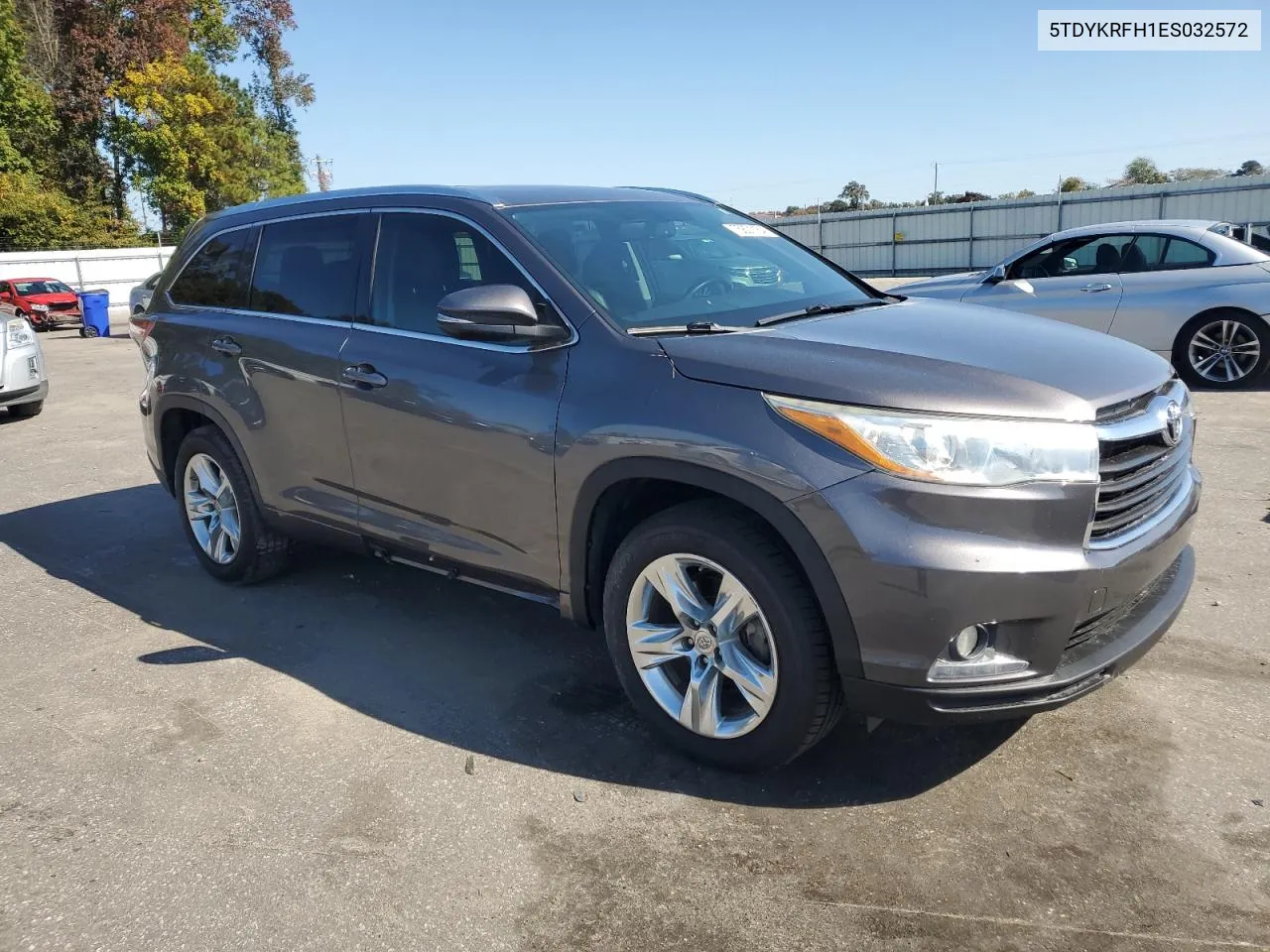 2014 Toyota Highlander Limited VIN: 5TDYKRFH1ES032572 Lot: 75801164