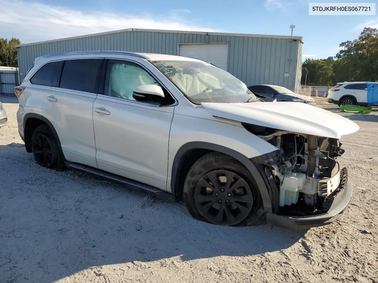 2014 Toyota Highlander Xle VIN: 5TDJKRFH0ES067721 Lot: 76202034