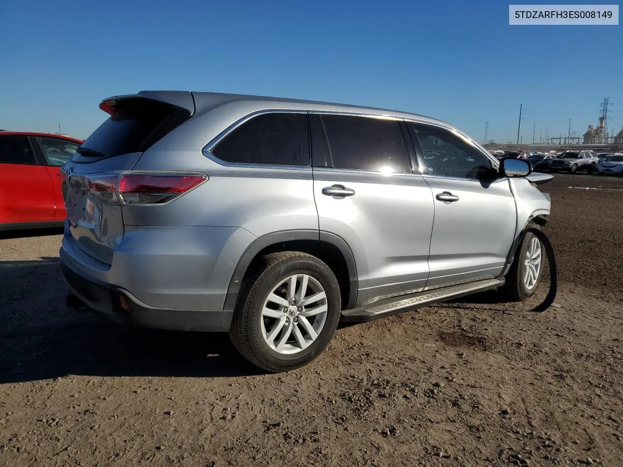 2014 Toyota Highlander Le VIN: 5TDZARFH3ES008149 Lot: 76691433