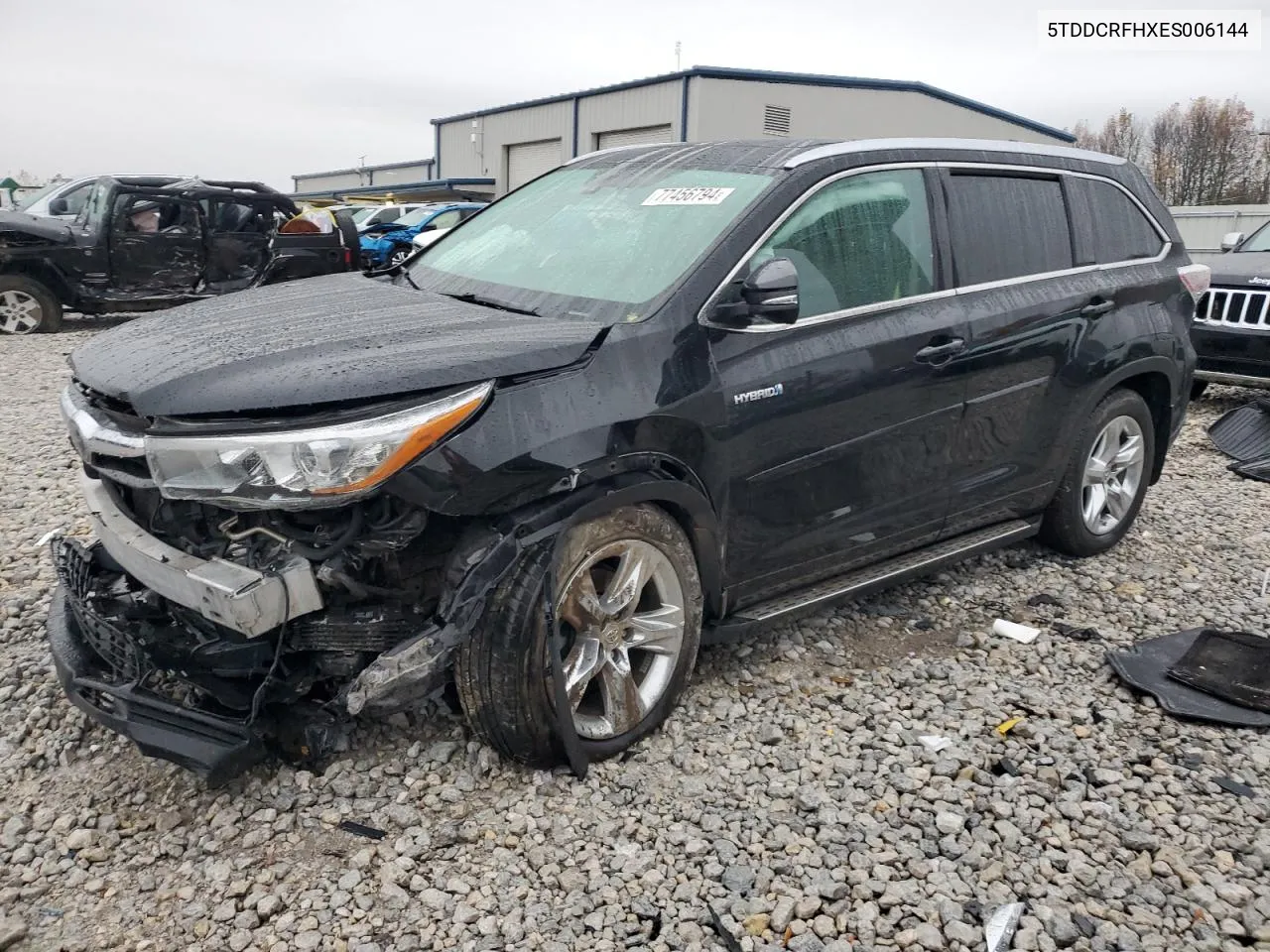 2014 Toyota Highlander Hybrid Limited VIN: 5TDDCRFHXES006144 Lot: 77456794