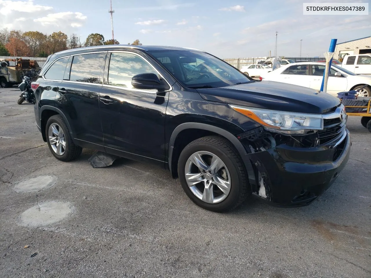 2014 Toyota Highlander Limited VIN: 5TDDKRFHXES047389 Lot: 78224704