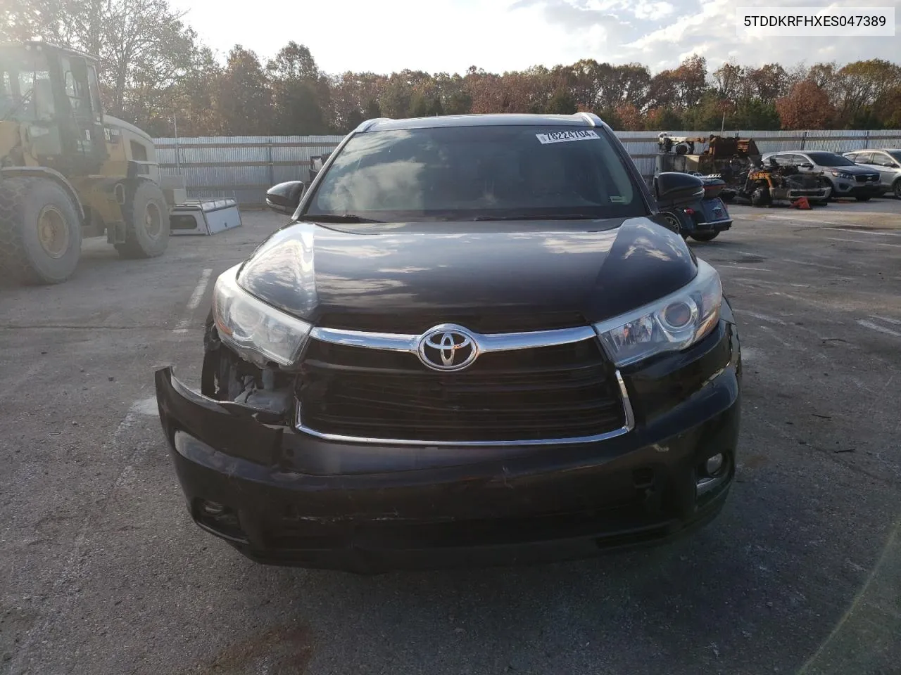 2014 Toyota Highlander Limited VIN: 5TDDKRFHXES047389 Lot: 78224704