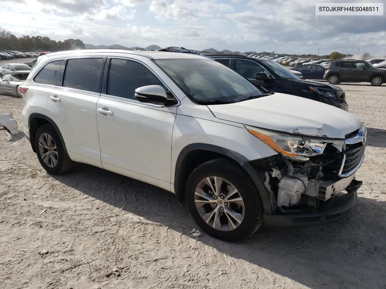 2014 Toyota Highlander Xle VIN: 5TDJKRFH4ES048511 Lot: 78232754