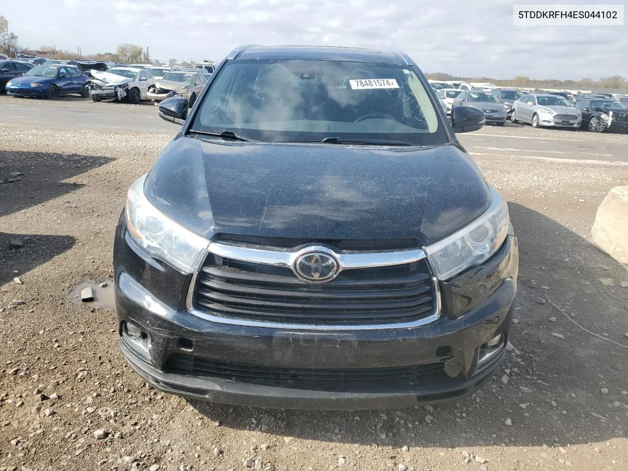 5TDDKRFH4ES044102 2014 Toyota Highlander Limited