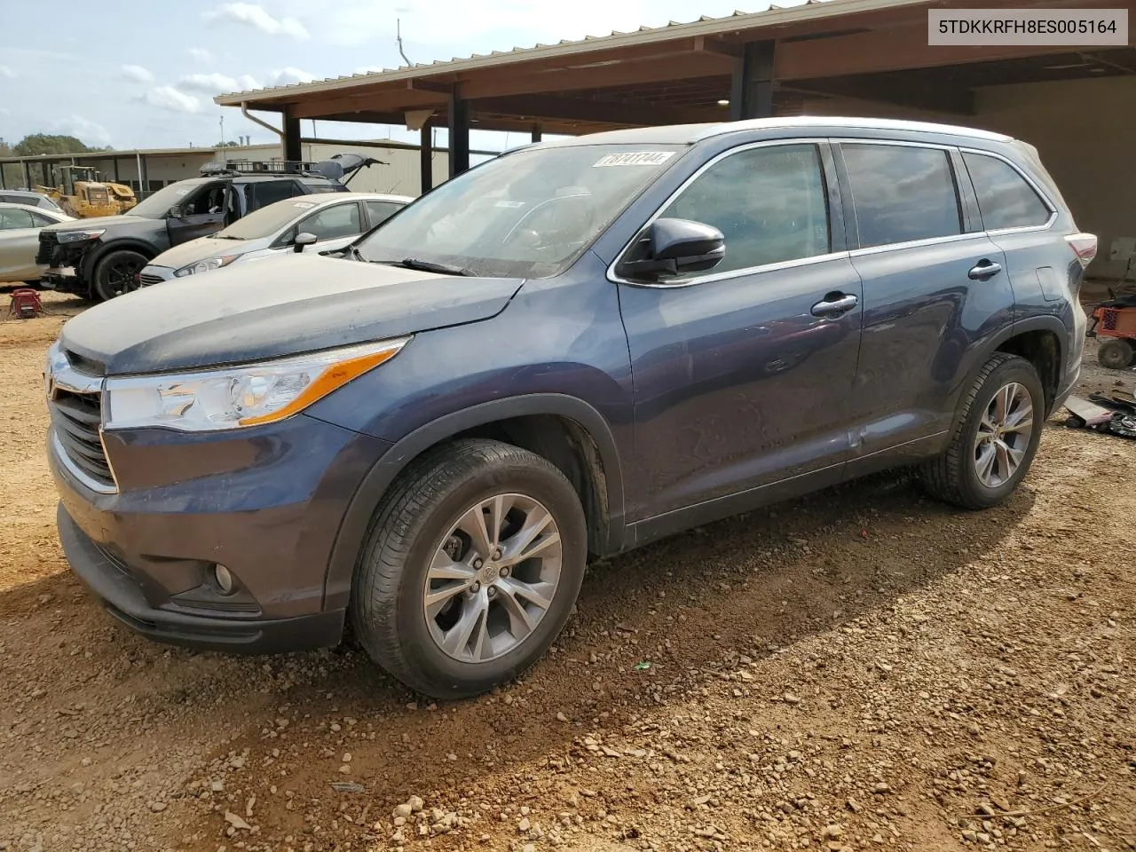 2014 Toyota Highlander Xle VIN: 5TDKKRFH8ES005164 Lot: 78741744