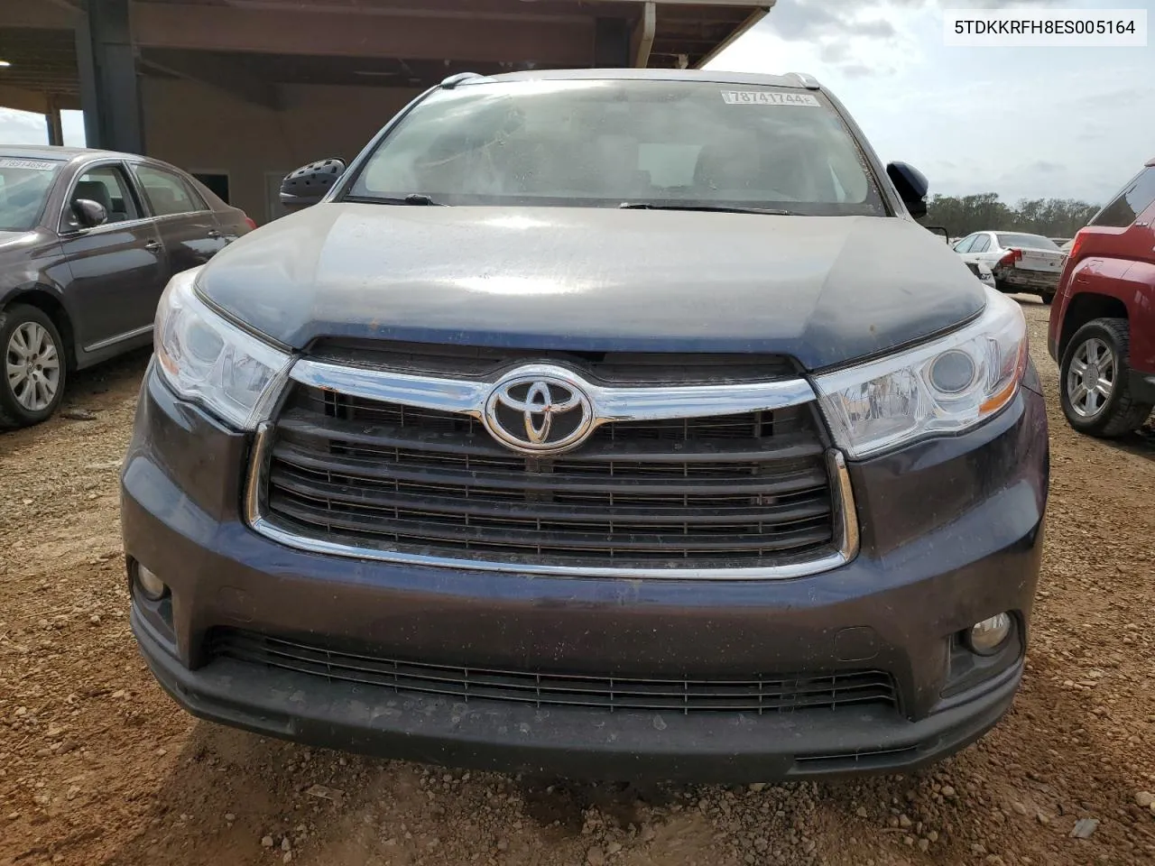 2014 Toyota Highlander Xle VIN: 5TDKKRFH8ES005164 Lot: 78741744