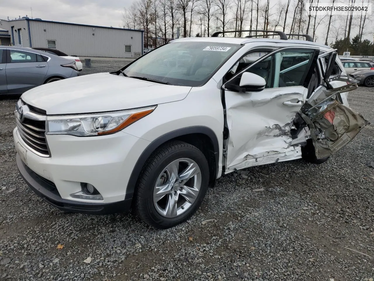 2014 Toyota Highlander Limited VIN: 5TDDKRFH3ES029042 Lot: 79059734