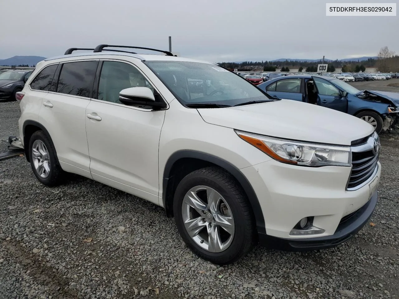 2014 Toyota Highlander Limited VIN: 5TDDKRFH3ES029042 Lot: 79059734