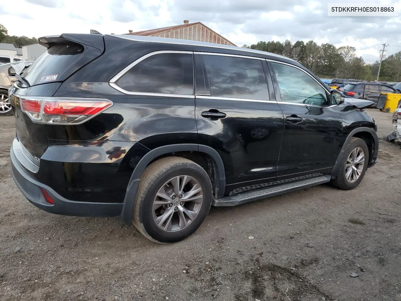 2014 Toyota Highlander Xle VIN: 5TDKKRFH0ES018863 Lot: 79144614