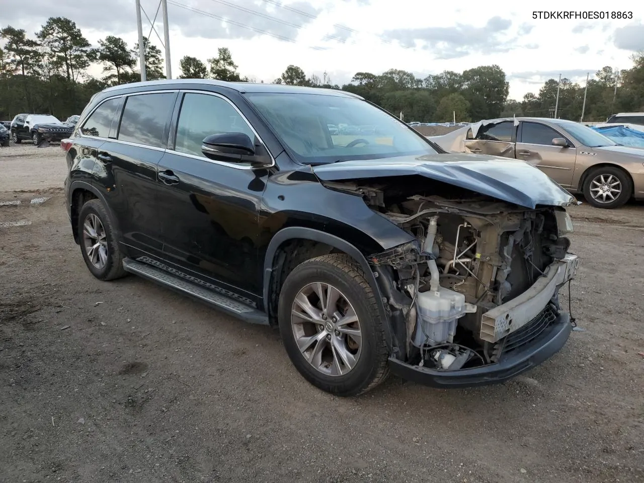 2014 Toyota Highlander Xle VIN: 5TDKKRFH0ES018863 Lot: 79144614