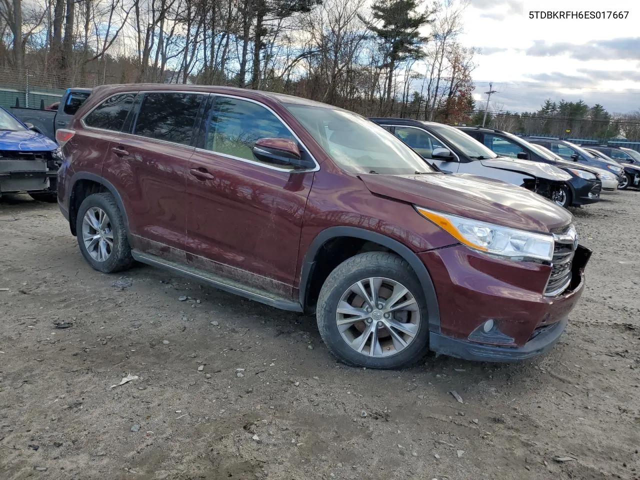 2014 Toyota Highlander Le VIN: 5TDBKRFH6ES017667 Lot: 79235274