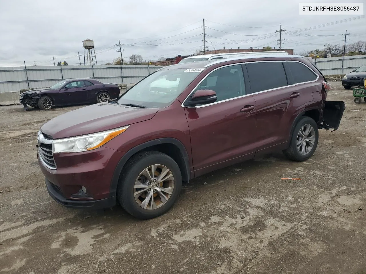 2014 Toyota Highlander Xle VIN: 5TDJKRFH3ES056437 Lot: 79304054