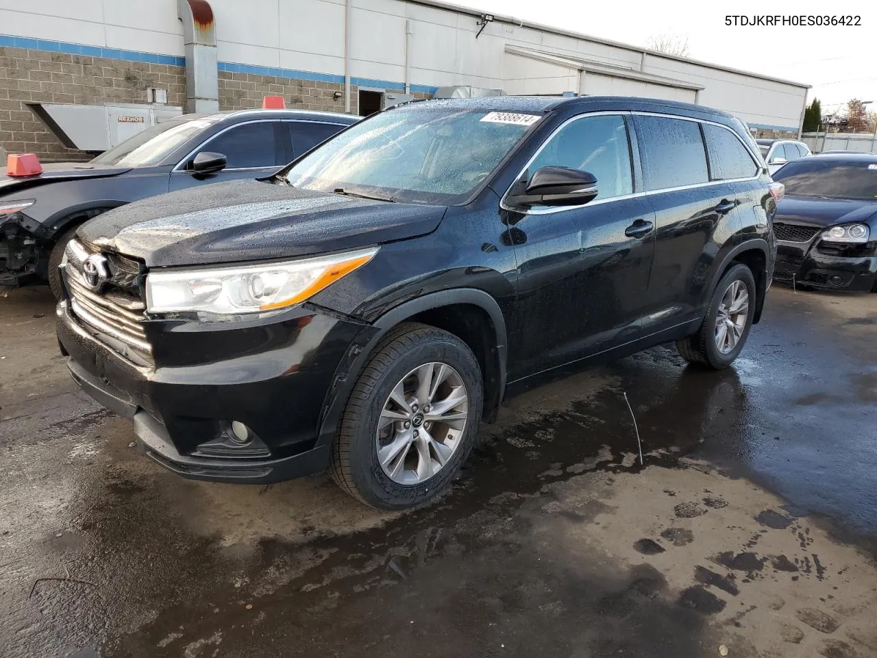 2014 Toyota Highlander Xle VIN: 5TDJKRFH0ES036422 Lot: 79388614